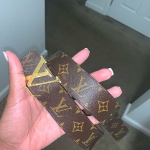 LV Classic Monogram Print Belt